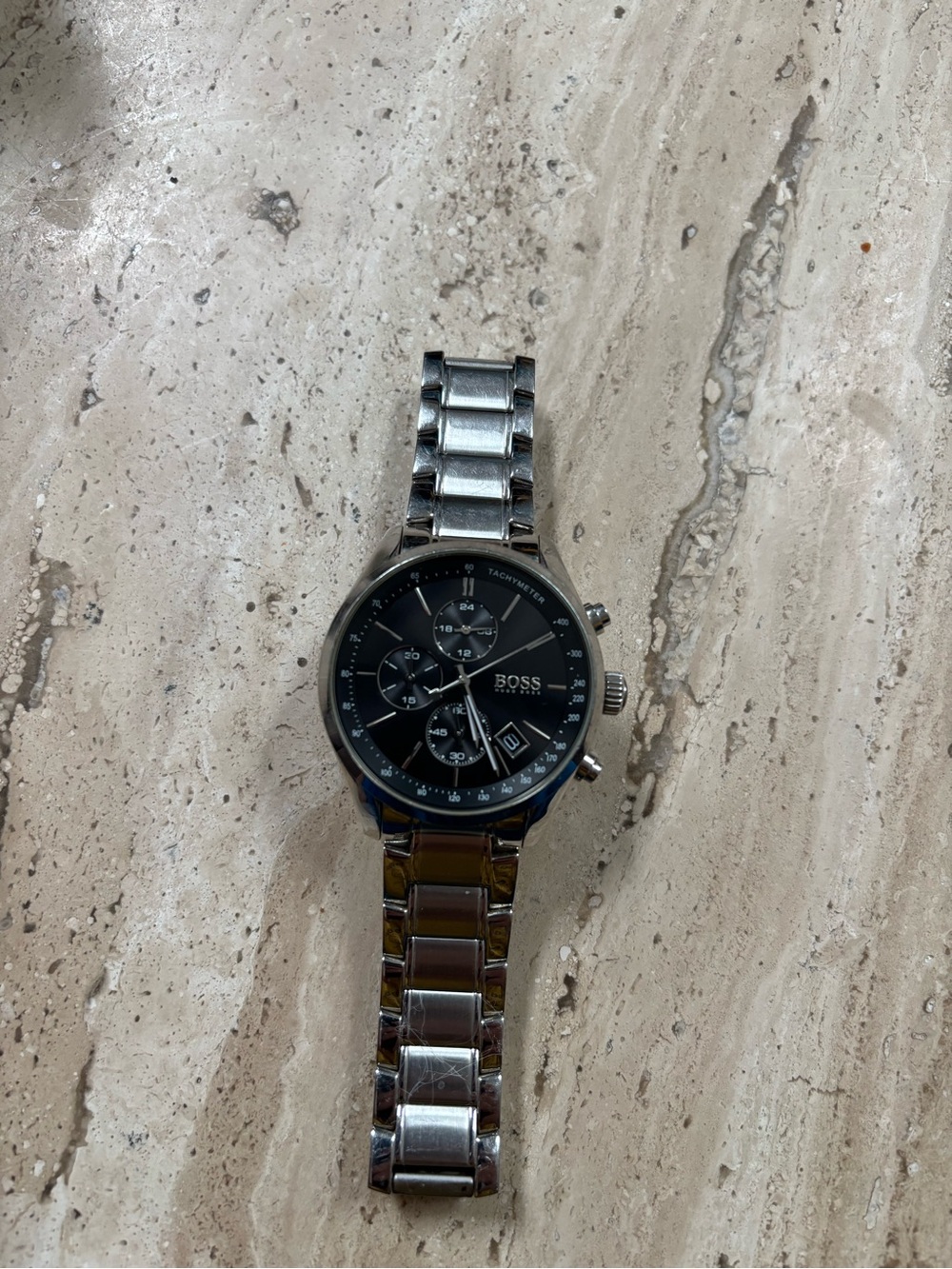 Boss Grand Prix 40 Chronograph Watch with Black Dial 40mm